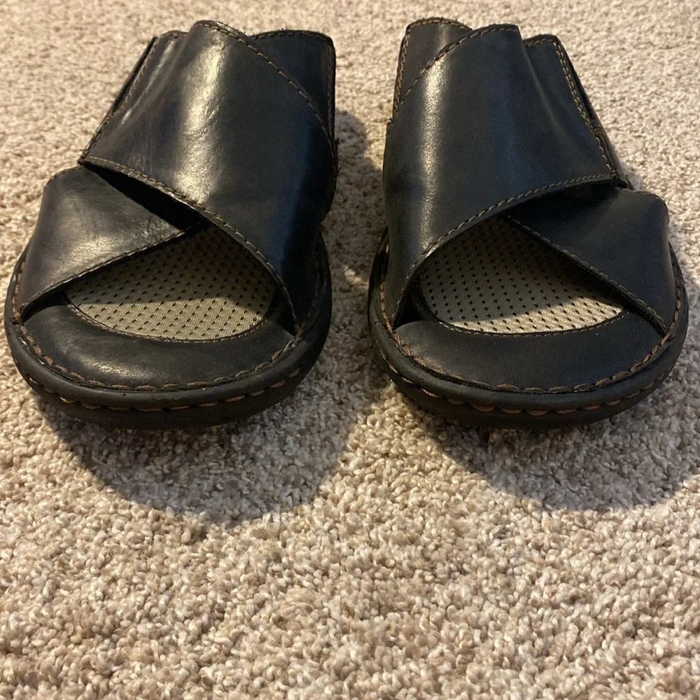Born Marco Slide Leather Sandals - Like New!